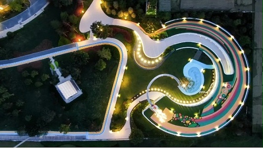 园林夜景氛围感，藏与引的空间手法
